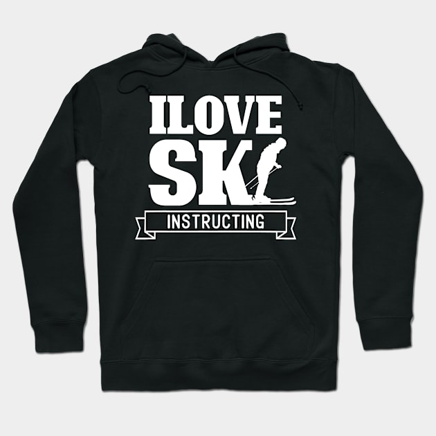 Course Teacher Skiing Ski Instructor Skier Coach Hoodie by dr3shirts